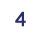 number four in a circle